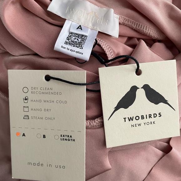 🆕 TWOBIRDS New York classic short wrap dress NWT - Picture 4 of 7